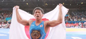 【ロンドン五輪最終日】男子フリースタイル66kg級・米満達弘（自衛隊）が金メダル、磯川孝生（徳山大職）は２回戦敗退