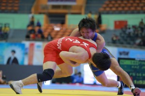 【写真集】男子フリースタイル７・８位決定戦 日本－カザフスタン