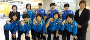 世界カデット選手権・女子チームが帰国