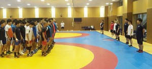 男子グレコローマンの全日本チームが合宿スタート