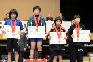 【写真集】ＪＯＣ杯・カデット／女子表彰式