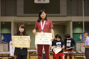 【写真集】東日本学生女子選手権／女子表彰式・個人賞