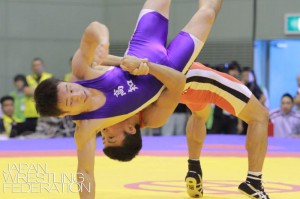 【写真集】和歌山国体／成年グレコローマン決勝・表彰式