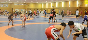 全日本コーチ・選手も参加して学生選抜選手が合宿