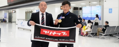 U-23世界選手権（ポーランド）出場の男子グレコローマン・チームが帰国