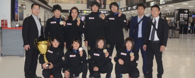 U-23世界選手権（ポーランド）出場の女子チームが帰国