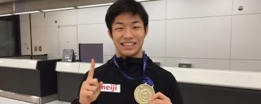 U-23世界選手権（ポーランド）出場の男子フリースタイル・チームが帰国
