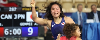 【写真集】U-23世界選手権・第3日／女子63kg級優勝・源平彩南（至学館大）