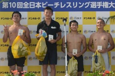 【写真集】ドン・キホーテ杯全日本ビーチ選手権／各階級表彰式