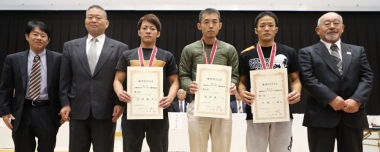 【写真集】全国社会人オープン選手権／表彰式（男子フリースタイル）