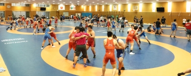 男子フリースタイル全日本チーム合宿＆NTS中央研修会がスタート…全日本、大学、高校の強豪が合同練習