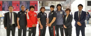 女子重量級5選手がフィンランド合宿に出発