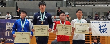 2019年東日本学生秋季選手権・新人戦／男子フリースタイルB・表彰式