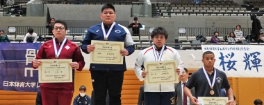 【写真集】2019年東日本学生秋季選手権・新人戦／男子グレコローマン表彰式