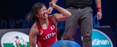 【写真集】2019年U23世界選手権・第5日／女子優勝選手（奥野春菜、南條早映、稲垣柚香、榎本美鈴）