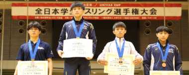 【写真集】2021年全日本学生選手権・男子フリースタイル／各階級表彰式