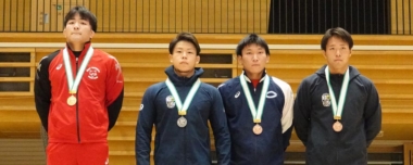 【写真集】2021年東日本学生秋季選手権／表彰式（男子グレコローマン）