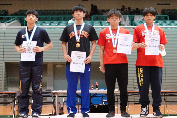 【写真集】2022年東日本学生選手権（春季）・新人戦／男子フリースタイルA・表彰式