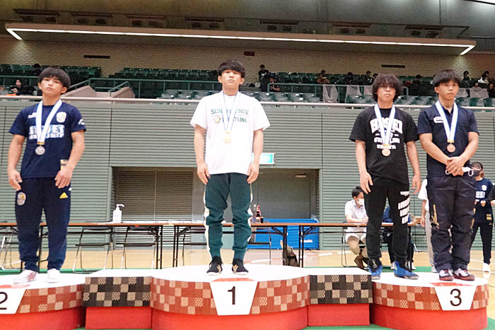 【写真集】2022年東日本学生選手権（春季）・新人戦／男子グレコローマン・表彰式