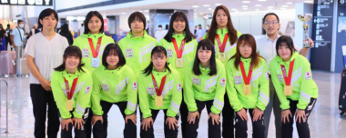 U20アジア選手権（バーレーン）出場の女子チームが帰国