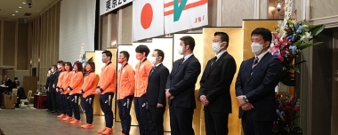 福田富昭名誉会長の勇退報告会＆東京オリンピック報告会を開催