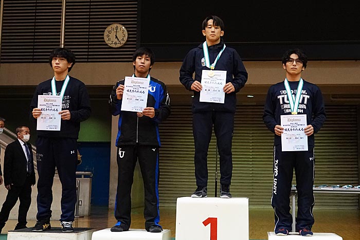 【写真集】2022年東日本学生選手権（秋季）／選手権・男子グレコローマン表彰式