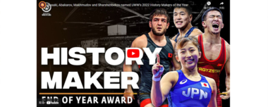 2023年「UWW History Makers of the year」に須﨑優衣（キッツ）