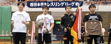 【写真集】2023年西日本学生春季リーグ戦／表彰式・集合写真（男子）