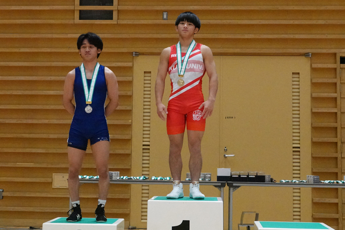 【写真集】2023年東日本学生選手権（春季大会）・表彰式／選手権の部・男子グレコローマン