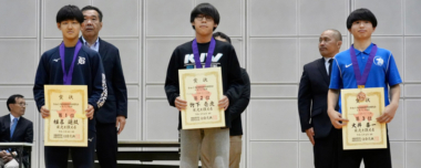 【写真集】2023年関東高校大会／男子グレコローマン表彰式