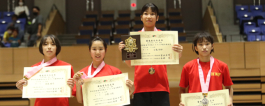 【写真集】2023年沼尻直杯全国中学生選手権／女子・表彰式