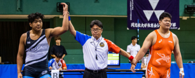 【2023年全日本学生選手権・特集】モンゴル・パワーは土俵の上だけじゃない！ バトバヤル・ナムバルダグワ（育英大＝男子フリースタイル125kg級）が1年生王者へ