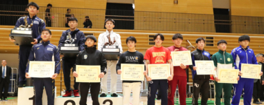 【写真集】2023年全日本大学グレコローマン選手権／表彰式