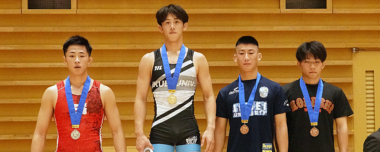 【写真集】2023年東日本学生選手権（秋季）／新人戦・男子グレコローマン表彰式