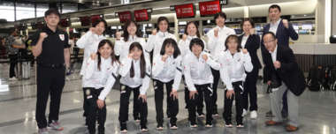 4.11～16アジア選手権（キルギス）出場の女子チームが出発