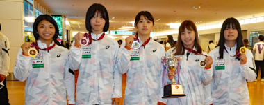 2024年20アジア選手権（タイ）出場の女子チームが帰国