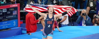 女子50kg級はサラ・ヒルデブラント、連夜の米国国歌…2024年パリ・オリンピック第3日（ファイナル）