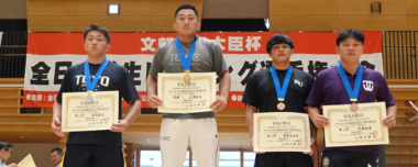 【写真集】2024年全日本学生選手権／男子フリースタイル・表彰式