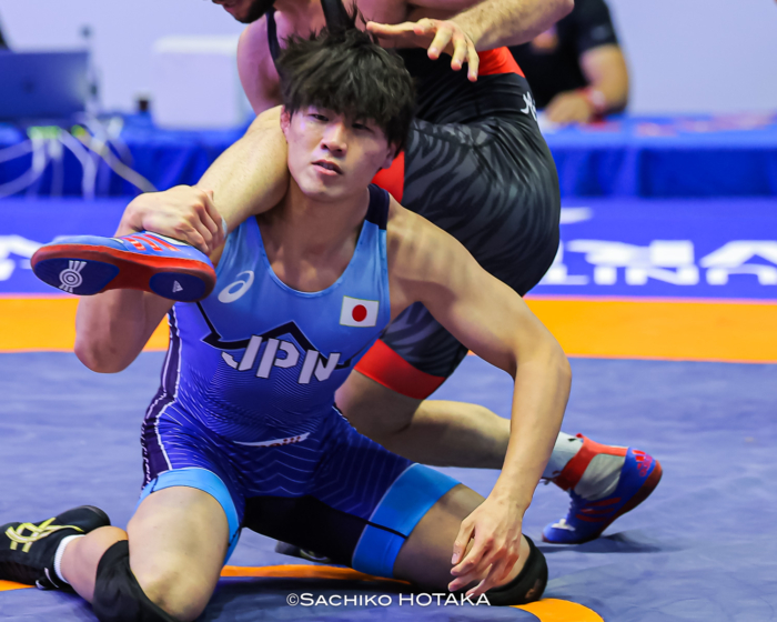 【写真集】2024年U23世界選手権・第6日／男子フリースタイル79kg級・佐藤匡記（自衛隊）