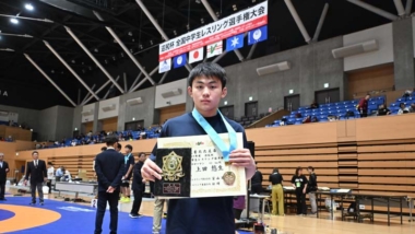【2025年全国中学生選手権・特集】グレコローマンに活路を見い出し初の全国王者へ…62kg級・上田悠生（水戸レスリングスポーツ少年団）