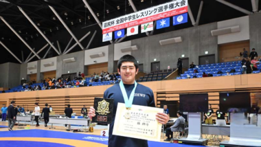 【2025年全国中学生選手権・特集】2試合に圧勝！ 7月には世界に挑む…男子フリースタイル110kg級・林絆斗（京都・網野町少年教室3年）