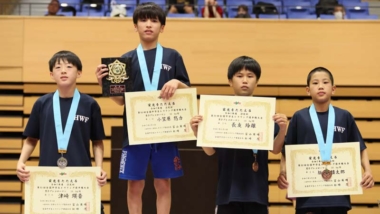 【写真集】2025年沼尻杯全国中学生選手権／男子グレコローマン表彰式