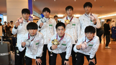 U17アジア選手権（ベトナム）出場の男子フリースタイル・チームが帰国