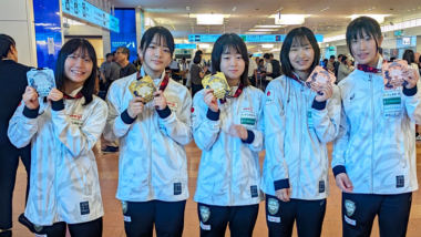 U17アジア選手権（ベトナム）出場の女子チームが帰国