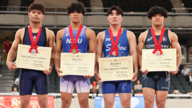 【写真集】2025年明治杯全日本選抜選手権／表彰式（男子グレコローマン）