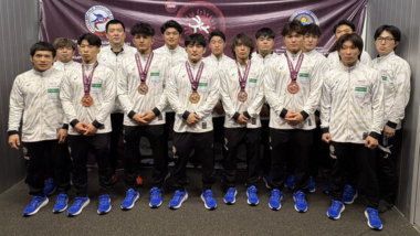 U20アジア選手権（キルギス）出場の男子フリースタイル・チームが帰国