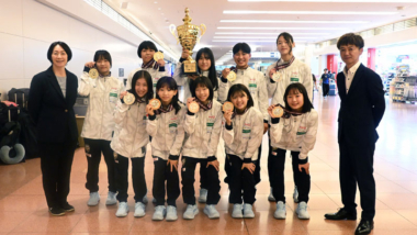 U15アジア選手権（キルギス）出場の女子チームが帰国