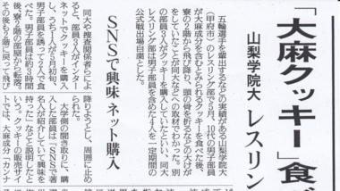 【直言！ 過去・現在・未来（10）】「大麻クッキー」とは何だ！ 読売新聞の暴挙に、徹底抗議するべきだ！