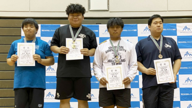 【写真集】2025年西日本学生選手権・表彰式（男子フリースタイル）