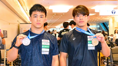 2025年U20世界選手権（ブルガリア）出場の男子フリースタイル・チームが帰国
